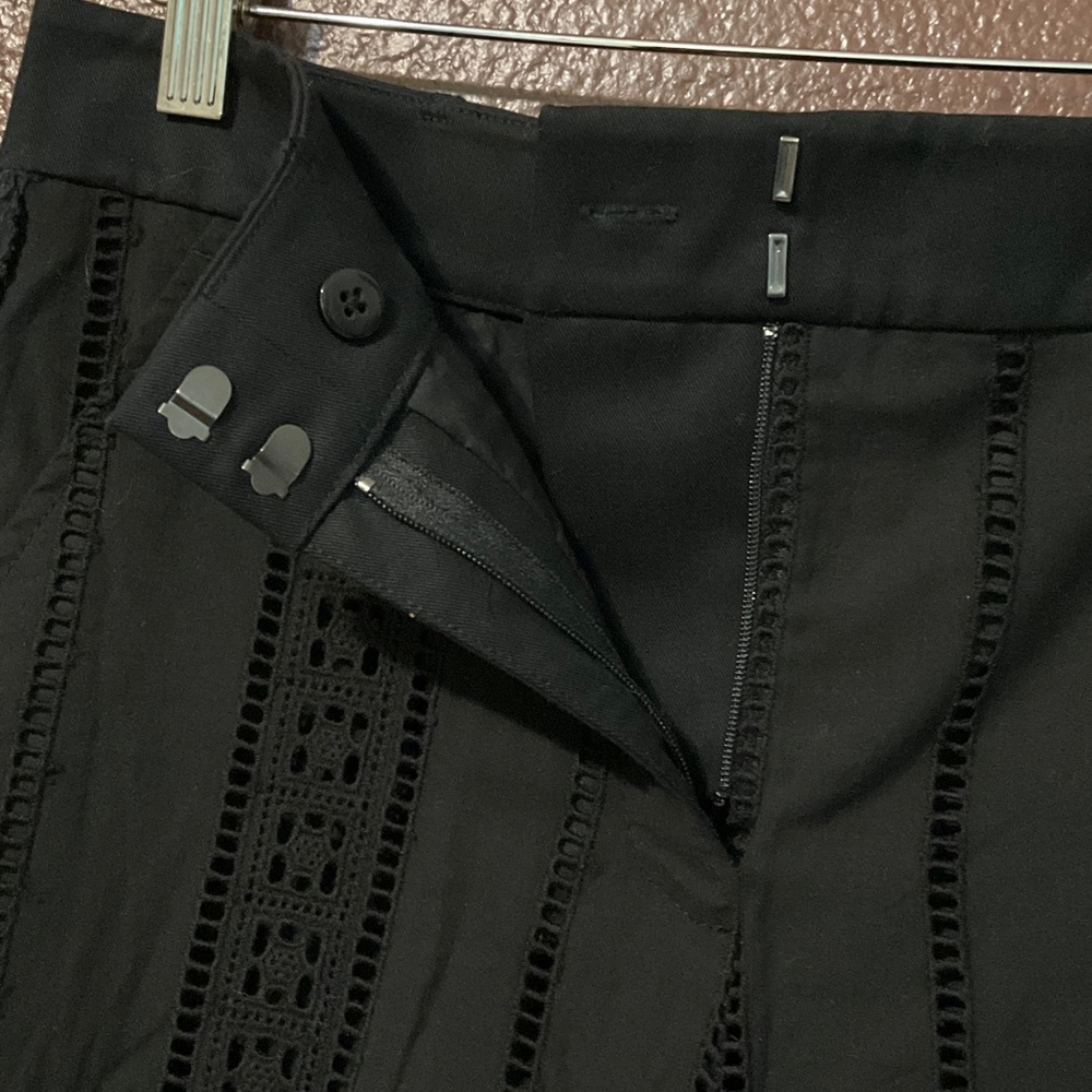 Veronica Beard Leta gaucho Women's Black Wide-Leg Pants - Picture 8 of 16